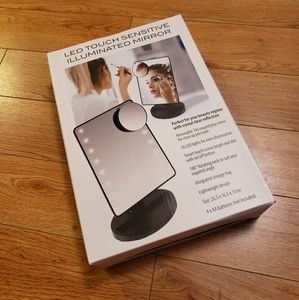 Led touch sensitive illuminated mirror